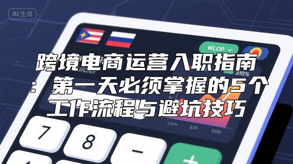 跨境电商运营入职指南：第一天必须掌握的5个工作流程与避坑技巧