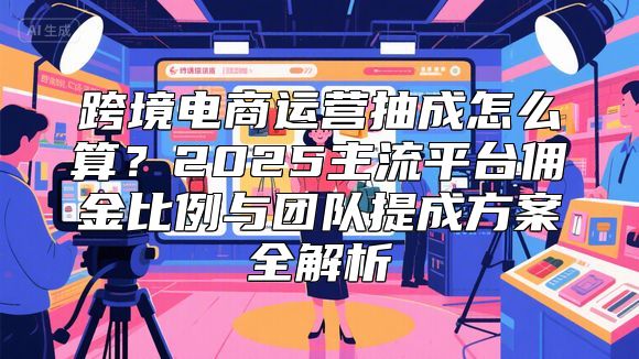 跨境电商运营抽成怎么算？2025主流平台佣金比例与团队提成方案全解析