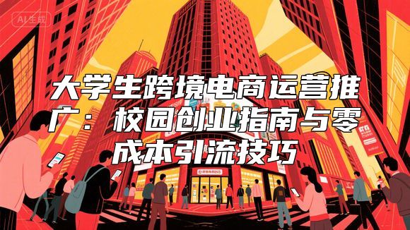大学生跨境电商运营推广：校园创业指南与零成本引流技巧
