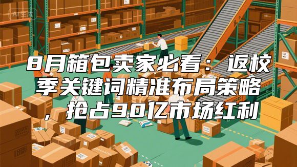 8月箱包卖家必看：返校季关键词精准布局策略，抢占90亿市场红利