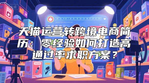 天猫运营转跨境电商简历：零经验如何打造高通过率求职方案？
