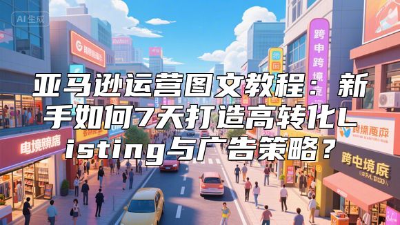 亚马逊运营图文教程：新手如何7天打造高转化Listing与广告策略？