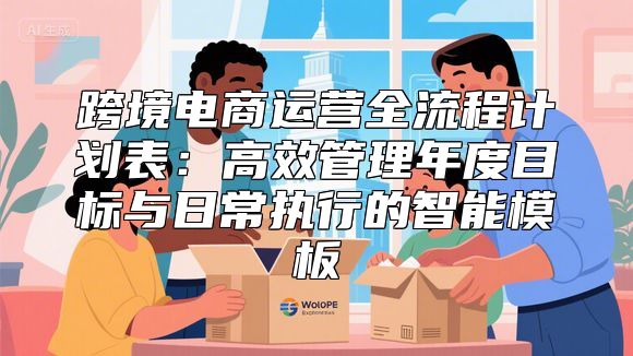 跨境电商运营全流程计划表：高效管理年度目标与日常执行的智能模板