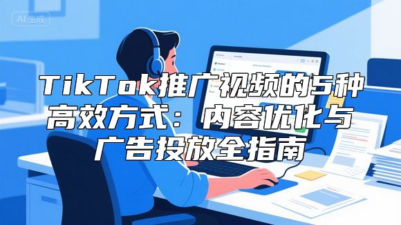 TikTok推广视频的5种高效方式：内容优化与广告投放全指南