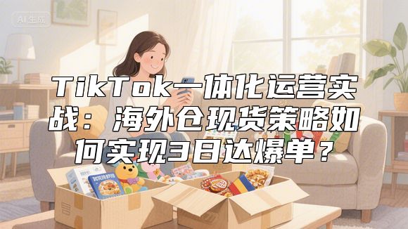TikTok一体化运营实战：海外仓现货策略如何实现3日达爆单？