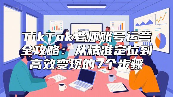 TikTok老师账号运营全攻略：从精准定位到高效变现的7个步骤