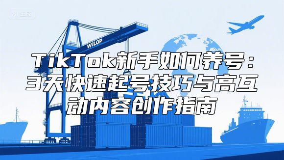 TikTok新手如何养号：3天快速起号技巧与高互动内容创作指南