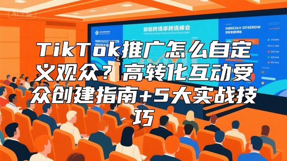 TikTok推广怎么自定义观众？高转化互动受众创建指南+5大实战技巧