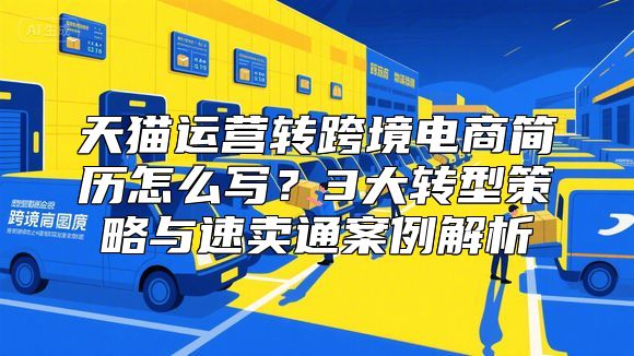 天猫运营转跨境电商简历怎么写？3大转型策略与速卖通案例解析