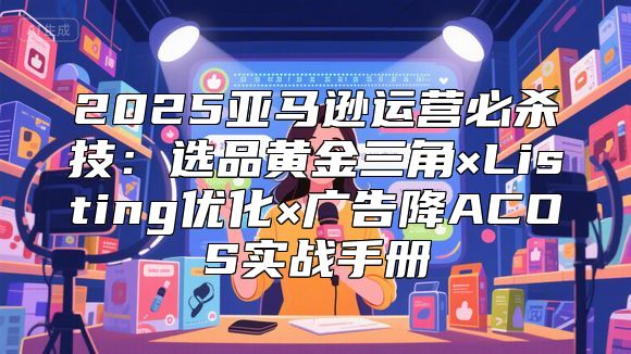 2025亚马逊运营必杀技：选品黄金三角×Listing优化×广告降ACOS实战手册
