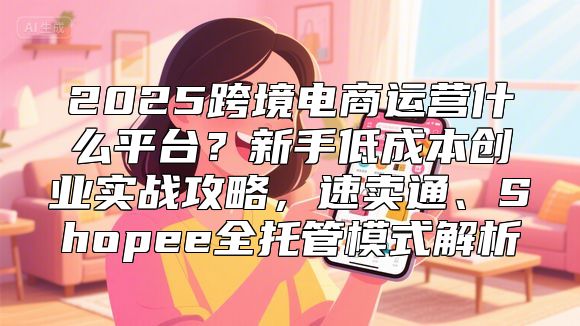 2025跨境电商运营什么平台？新手低成本创业实战攻略，速卖通、Shopee全托管模式解析