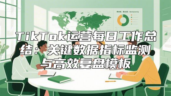TikTok运营每日工作总结：关键数据指标监测与高效复盘模板