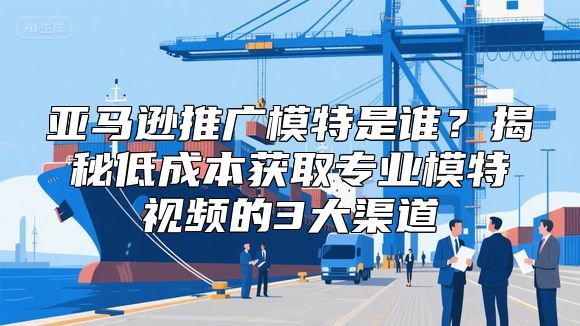 亚马逊推广模特是谁？揭秘低成本获取专业模特视频的3大渠道