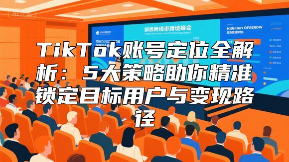 TikTok账号定位全解析：5大策略助你精准锁定目标用户与变现路径