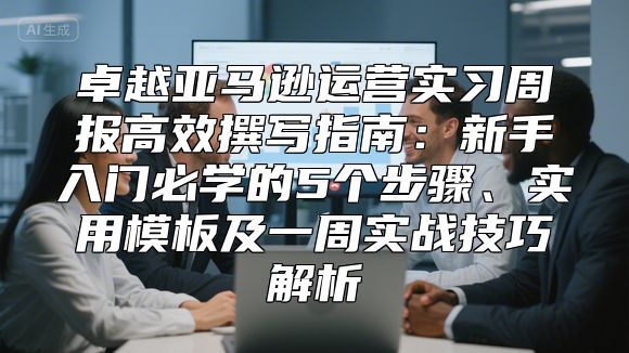 卓越亚马逊运营实习周报高效撰写指南：新手入门必学的5个步骤、实用模板及一周实战技巧解析