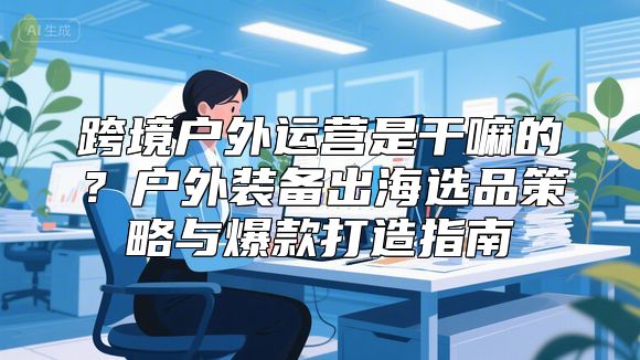 跨境户外运营是干嘛的？户外装备出海选品策略与爆款打造指南