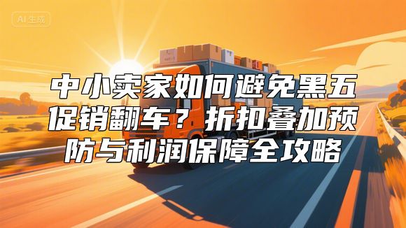 中小卖家如何避免黑五促销翻车？折扣叠加预防与利润保障全攻略