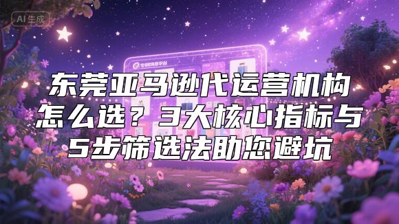 东莞亚马逊代运营机构怎么选？3大核心指标与5步筛选法助您避坑