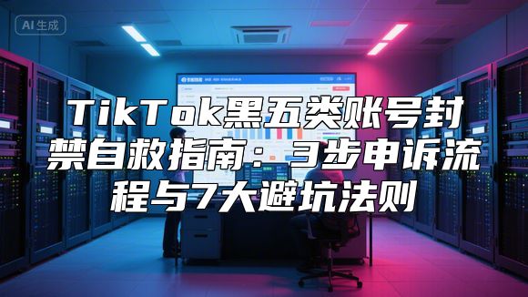 TikTok黑五类账号封禁自救指南：3步申诉流程与7大避坑法则