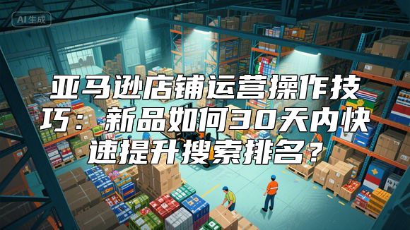 亚马逊店铺运营操作技巧：新品如何30天内快速提升搜索排名？