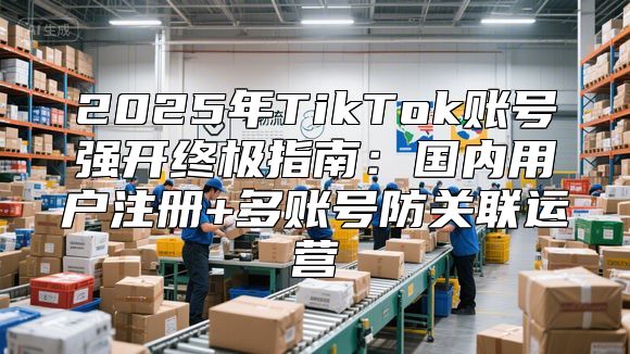 2025年TikTok账号强开终极指南：国内用户注册+多账号防关联运营