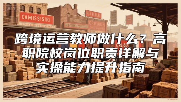 跨境运营教师做什么？高职院校岗位职责详解与实操能力提升指南