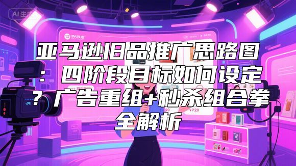 亚马逊旧品推广思路图：四阶段目标如何设定？广告重组+秒杀组合拳全解析