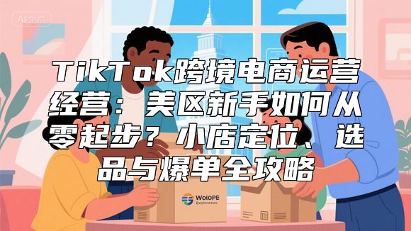 TikTok跨境电商运营经营：美区新手如何从零起步？小店定位、选品与爆单全攻略
