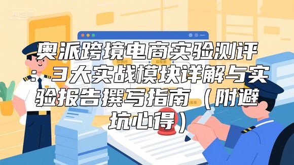 奥派跨境电商实验测评：3大实战模块详解与实验报告撰写指南（附避坑心得）