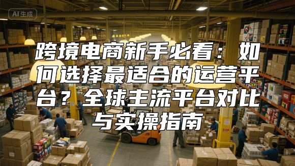跨境电商新手必看：如何选择最适合的运营平台？全球主流平台对比与实操指南