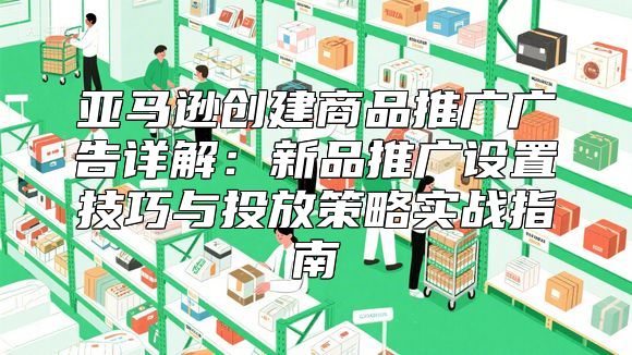 亚马逊创建商品推广广告详解：新品推广设置技巧与投放策略实战指南