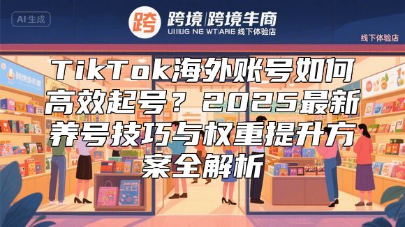 TikTok海外账号如何高效起号？2025最新养号技巧与权重提升方案全解析