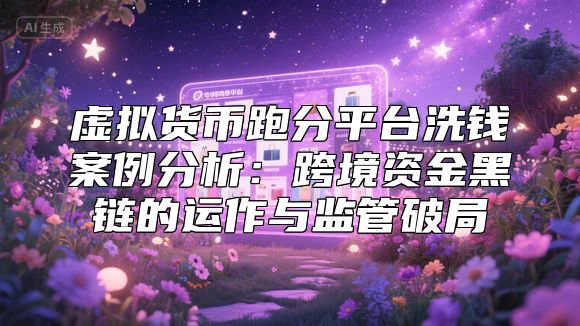 虚拟货币跑分平台洗钱案例分析：跨境资金黑链的运作与监管破局
