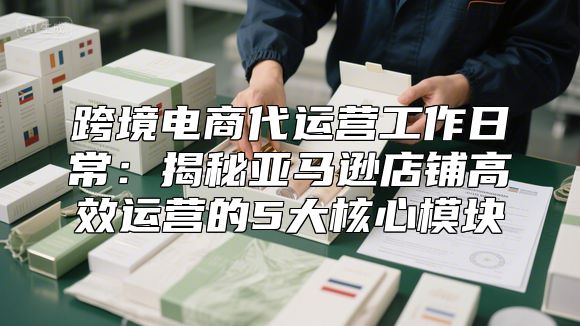 跨境电商代运营工作日常：揭秘亚马逊店铺高效运营的5大核心模块