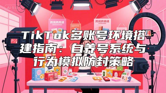 TikTok多账号环境搭建指南：自养号系统与行为模拟防封策略