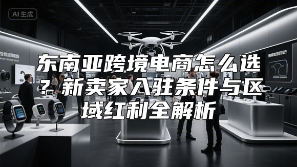 东南亚跨境电商怎么选？新卖家入驻条件与区域红利全解析