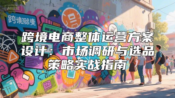 跨境电商整体运营方案设计：市场调研与选品策略实战指南