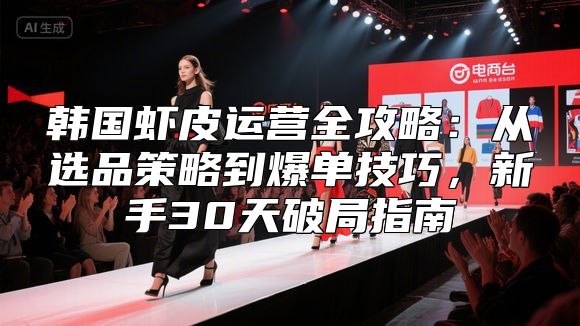 韩国虾皮运营全攻略：从选品策略到爆单技巧，新手30天破局指南