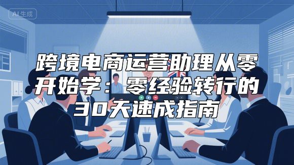 跨境电商运营助理从零开始学：零经验转行的30天速成指南