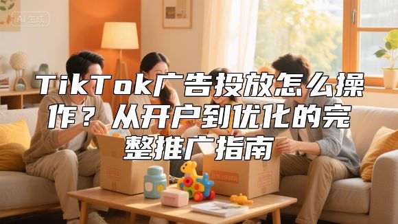 TikTok广告投放怎么操作？从开户到优化的完整推广指南