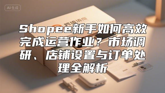 Shopee新手如何高效完成运营作业？市场调研、店铺设置与订单处理全解析