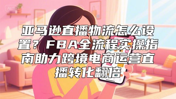 亚马逊直播物流怎么设置？FBA全流程实操指南助力跨境电商运营直播转化翻倍