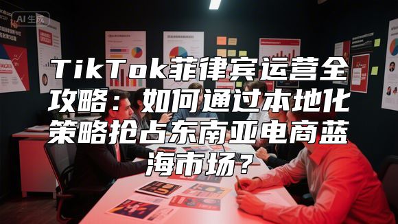 TikTok菲律宾运营全攻略：如何通过本地化策略抢占东南亚电商蓝海市场？