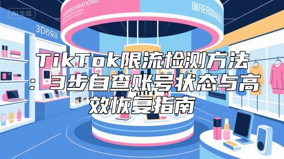 TikTok限流检测方法：3步自查账号状态与高效恢复指南