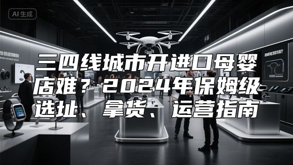 三四线城市开进口母婴店难？2024年保姆级选址、拿货、运营指南
