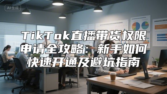 TikTok直播带货权限申请全攻略：新手如何快速开通及避坑指南
