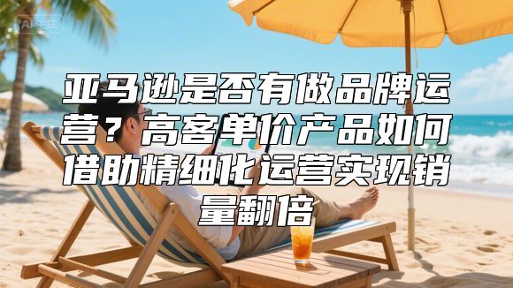 亚马逊是否有做品牌运营？高客单价产品如何借助精细化运营实现销量翻倍