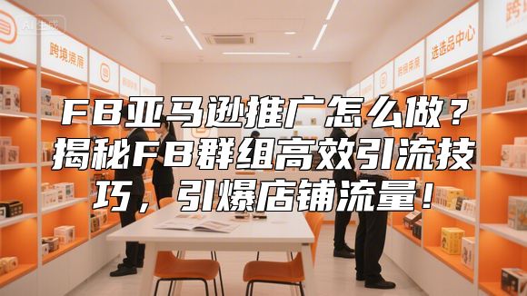 FB亚马逊推广怎么做？揭秘FB群组高效引流技巧，引爆店铺流量！