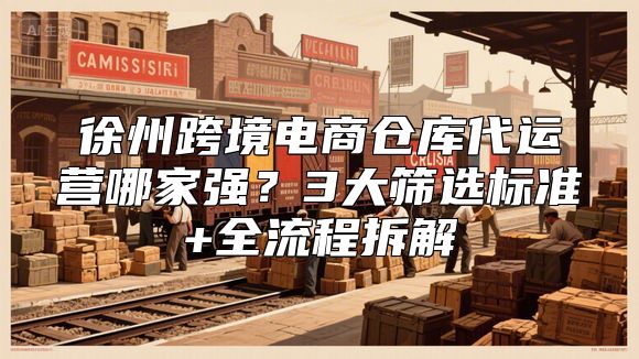 徐州跨境电商仓库代运营哪家强？3大筛选标准+全流程拆解