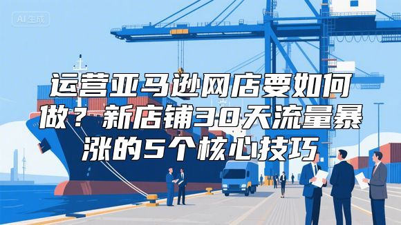 运营亚马逊网店要如何做？新店铺30天流量暴涨的5个核心技巧
